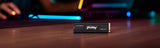 محرك أقراص Kingston Fury Renegade PCIe GEN 4.0 NVMe M.2 SSD مزود بمشتت حراري، سرعة قراءة تصل إلى 7300 ميجابايت/ثانية - سعة 2 تيرابايت (متوافق مع PS5)