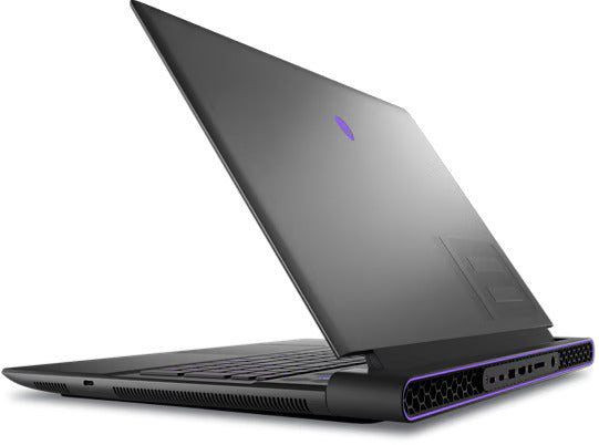 لاب توب الألعاب ديل Alienware M18 R2، الجيل 14 من معالج إنتل Core i9-14900HX، ذاكرة 64GB DDR5 RAM، تخزين 2TB NVMe SSD، كرت شاشة RTX 4090 16GB، شاشة 18 إنش QHD+ (2560 × 1600) بتردد 165Hz، كيبورد بإضاءة AlienFX RGB، لون معدني داكن (Dark Metallic Moon).