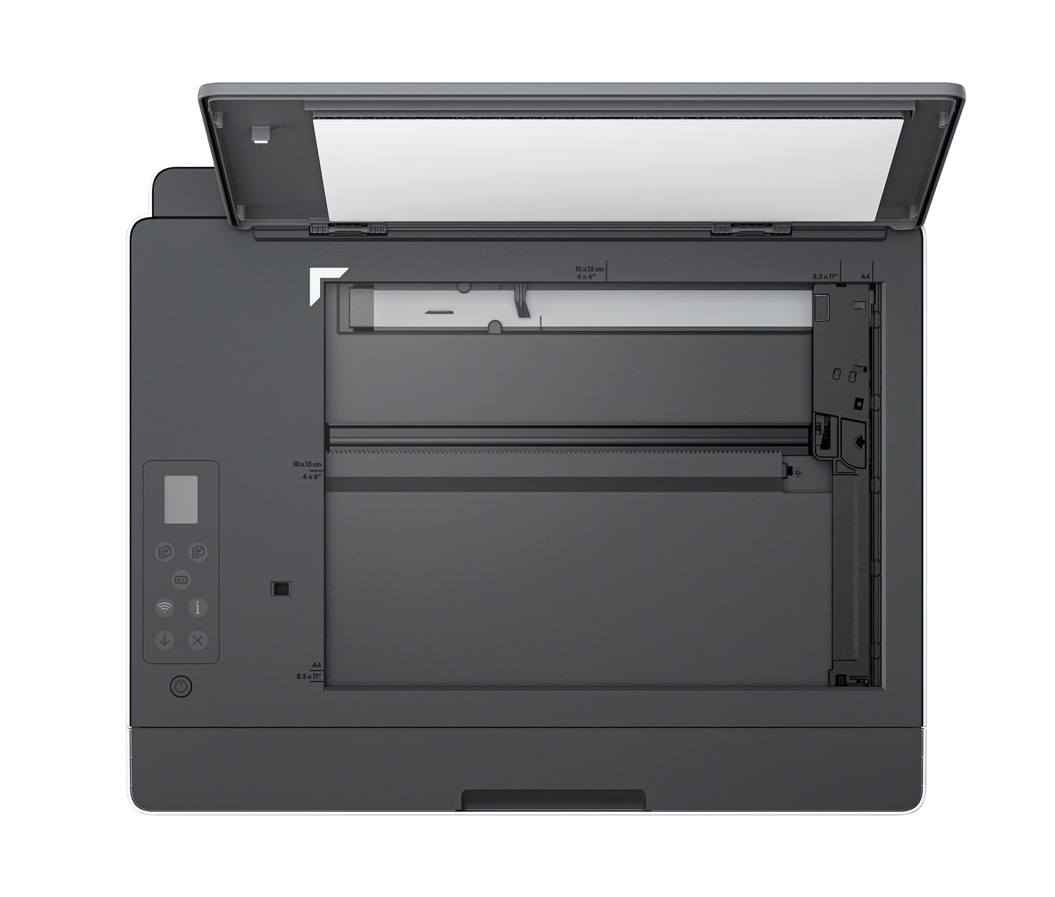 طابعة HP Smart Tank 580 متعددة الوظائف - سرعة طباعة 12 صفحة في الدقيقة / دقة 4800 نقطة في البوصة / مقاس A4 / منفذ USB / واي فاي / بلوتوث / طابعة نفث حبر ملونة - 1F3Y2A
