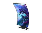 سامسونج اوديسي ارك شاشة العاب منحنية  موديل G97NC, حجم 55 انش , دقة 4K UHD 3840 x 2160, معدل تحديث 165 هيرتز, سرعة استجابة 1 ملي ثانية, يدعم HDMI 2.1, FreeSync Premium Pro بعرض خاص يشمل جهاز بلايستيشن 5 نسخة السي دي بذراعين مجانا