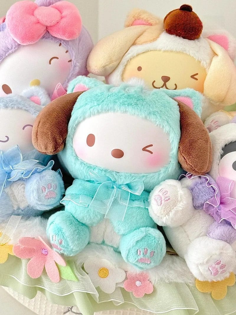 Sanrio characters Play with Kittens Series Plush Pendant (Blind Box) selling per piece - 2303512410106