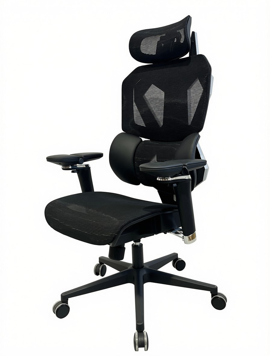 Sades Phoenix SA-AD10-B Adjustable Mesh Gaming Chair with 6D Armrest - Black
