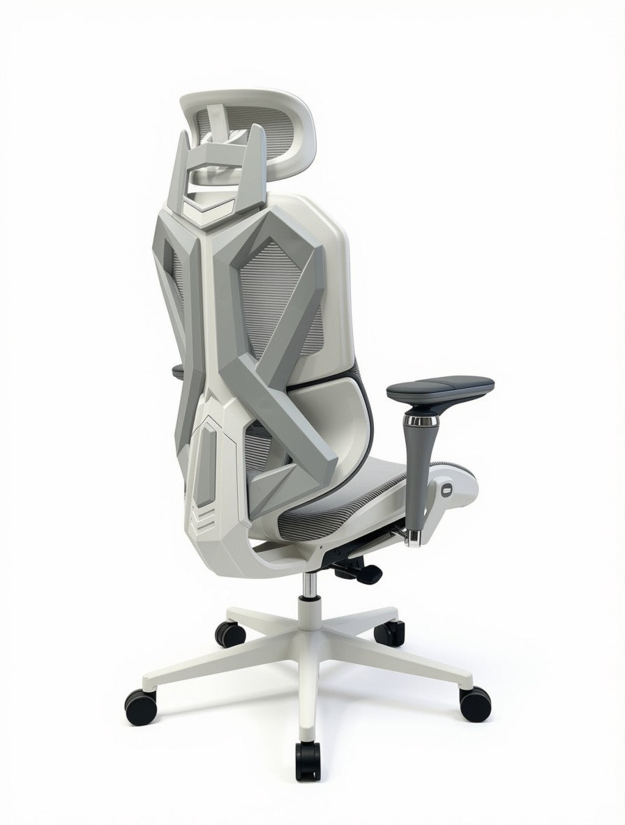 Sades Phoenix SA-AD10-W Adjustable Mesh Gaming Chair with 6D Armrest - White