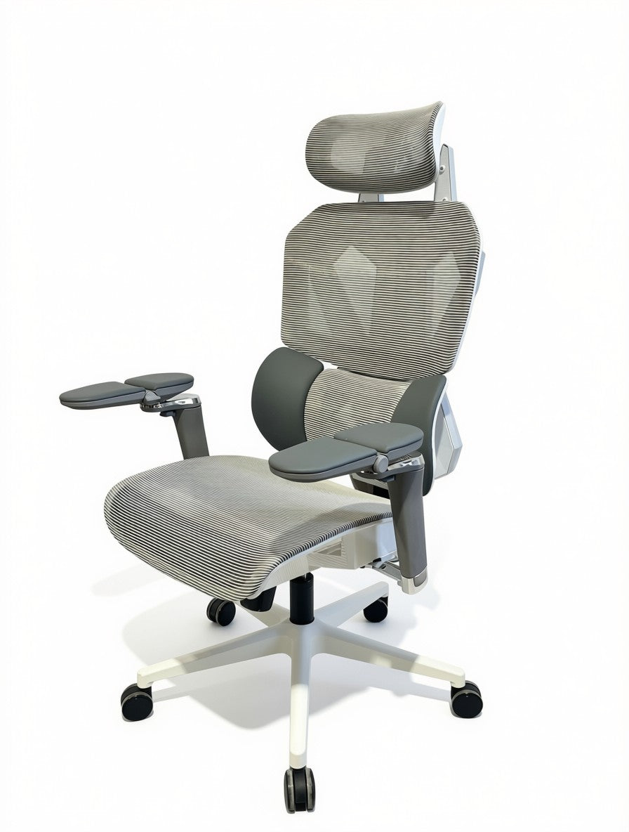 Sades Phoenix SA-AD10-W Adjustable Mesh Gaming Chair with 6D Armrest - White