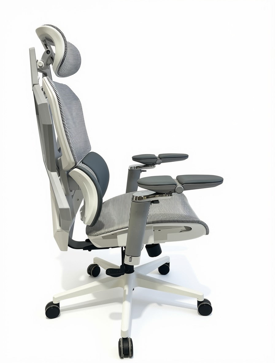 Sades Phoenix SA-AD10-W Adjustable Mesh Gaming Chair with 6D Armrest - White