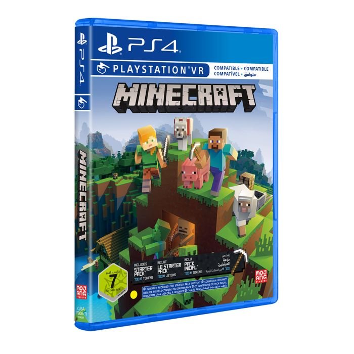 Gaming Bundle:PlayStation 4 DualShock 4 Wireless Controller Black With Minecraft For PlayStation 4