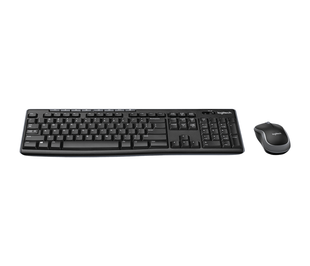 كيبورد وماوس Logitech MK270 اللاسلكيان مع مستقبل نانو وتخطيط عربي