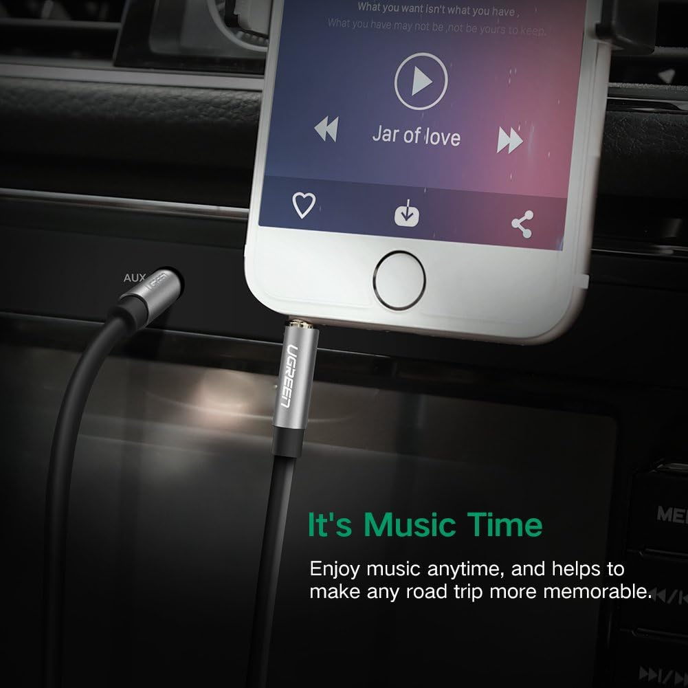 Ugreen 3.5mm Male to 3.5mm Male Cable 2m - Black (AV119 - 10735)