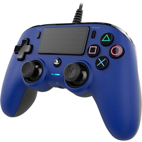 Nacon Wired Compact Controller For PlayStation 4 - Blue