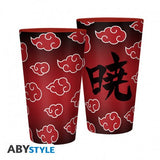 NARUTO SHIPPUDEN - Large Glass - 400ml - Akatsuki -