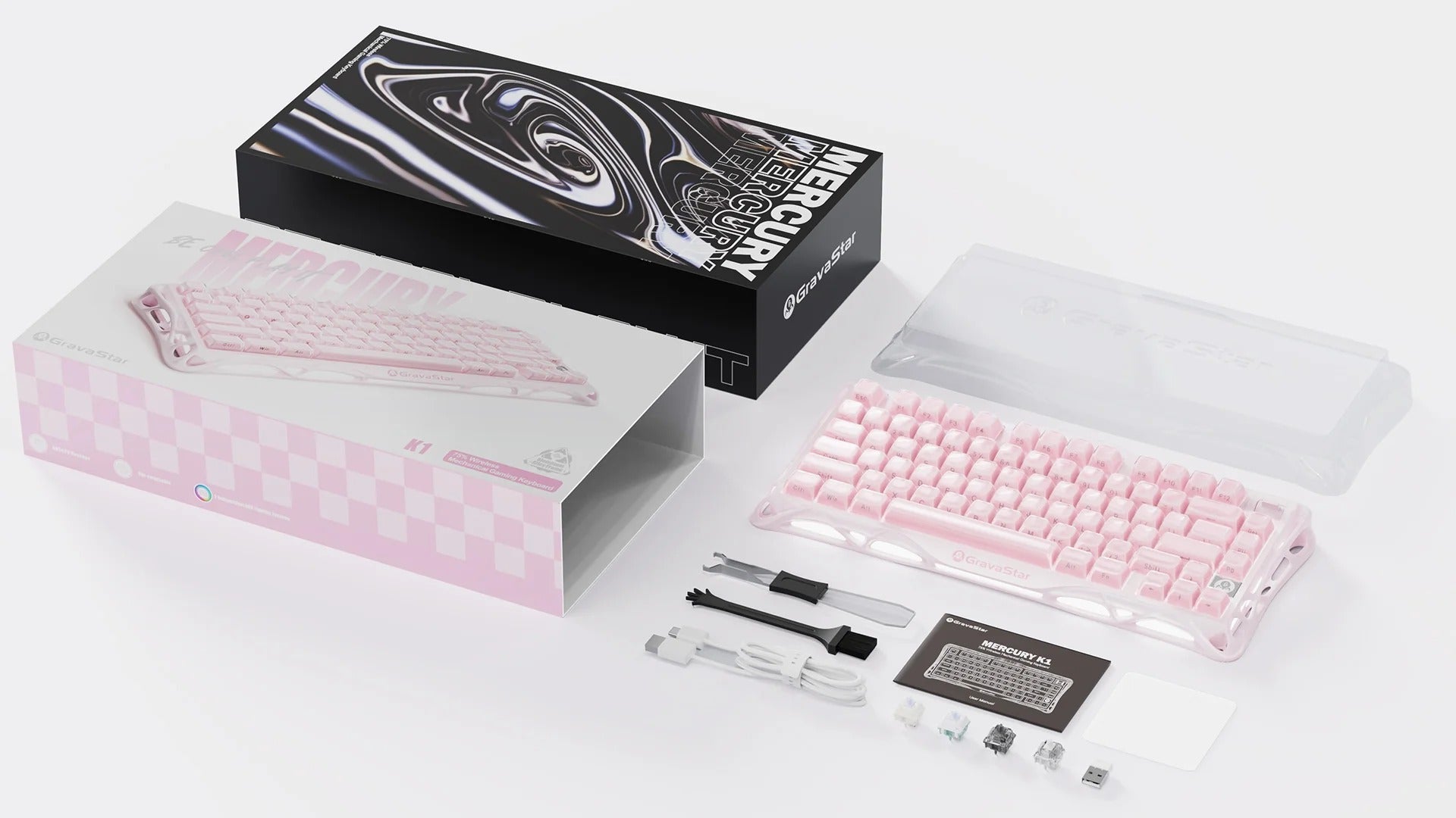 GravaStar Mercury K1 75% Wireless Mechanical Gaming