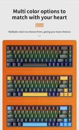 Skylion K68 Wired Mechanical RGB Gaming Keyboard - Black - Blue Switch