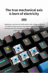 Skylion K68 Wired Mechanical RGB Gaming Keyboard - Black - Blue Switch
