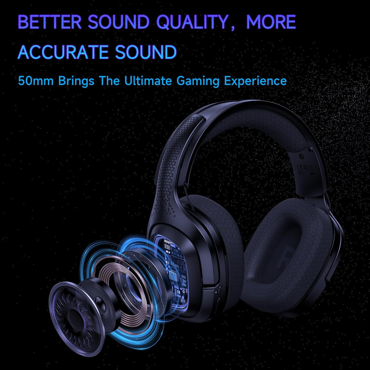RYR Captain 700 Wireless Gaming Headset - Black