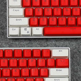 SUNNYSEE K61 Mechanical Keyboard in White & Red - Blue Switch