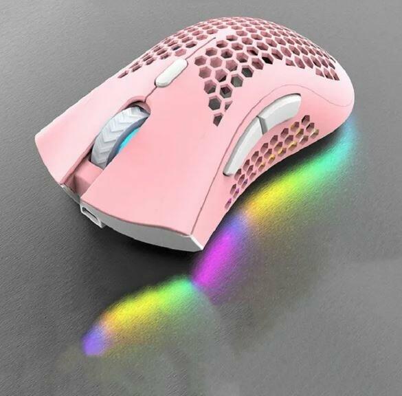 K-Snake BM600 1600 DPI 7-keys Hollow Lightweight Wireless Charging RGB Colorful Gaming Mouse(Wireless BM600 )