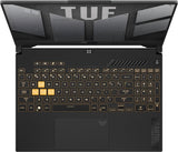 كمبيوتر محمول للألعاب ASUS TUF Gaming F15 مقاس 15.6 بوصة وتردد 144 هرتز ومعالج Intel Core i7-13620H وكرت شاشة  NVIDIA GeForce RTX 4070 سعة 8 جيجابايت ورامات  سعة 16 جيجابايت ووحدة تخزين SSD4 IPS-Level (100% sRGB) - FX507VI-F15.I74070