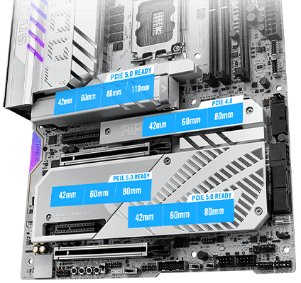 اللوحة الأم ASUS ROG MAXIMUS Z890 APEX WiFi 7 DDR5 – حجم ATX