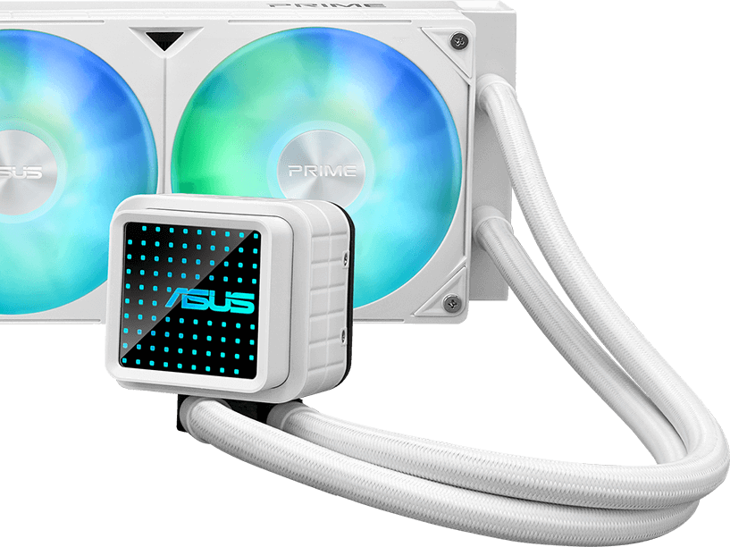 ASUS PRIME LC 360 ARGB AIO Liquid CPU Cooler, White