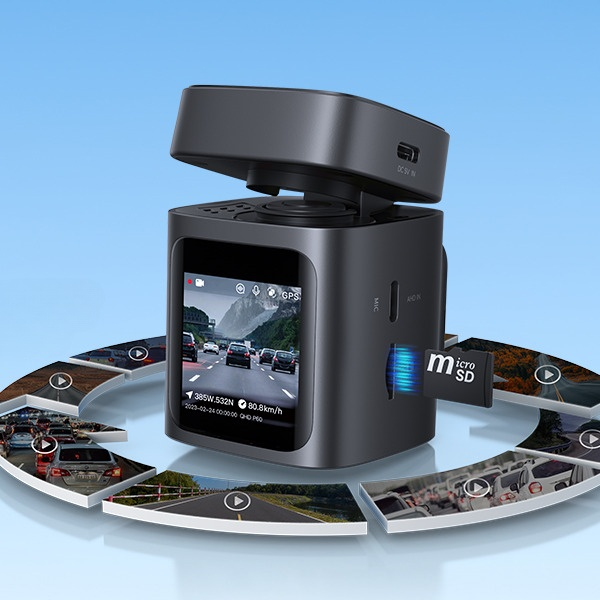 كاميرا سيارة بيسوس برايم تريب VD1 أمامية بدقة 3K وخلفية بدقة 1080p – لون أسود كوني