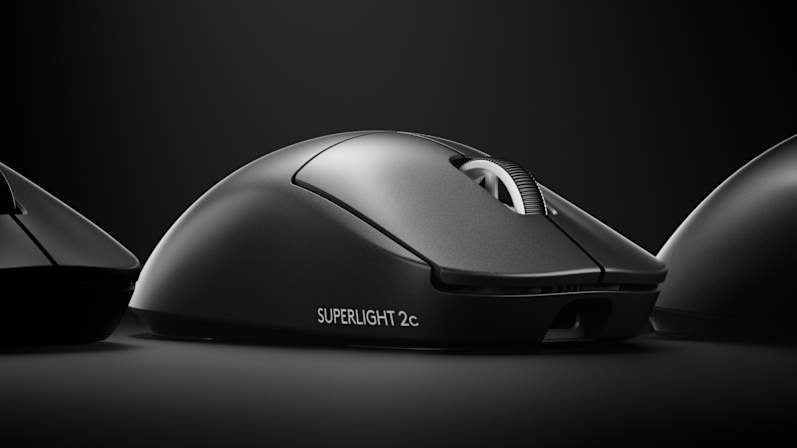 【美品】logicool gpro x superlight 2c black Logitech Pro X Superlight 2c Wireless Compact Gaming Mouse - Black