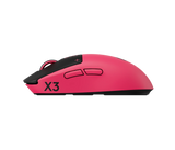 Logitech PRO X3 SUPERSTRIKE LIGHTSPEED Wireless Gaming Mouse HERO 2 Sensor Up to 48,000 DPI - Magenta Eclipse