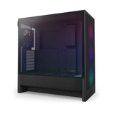 كيس NZXT H5 Flow RGB (موديل 2024) – ميد تاور مدمج ATX بمراوح RGB – أسود