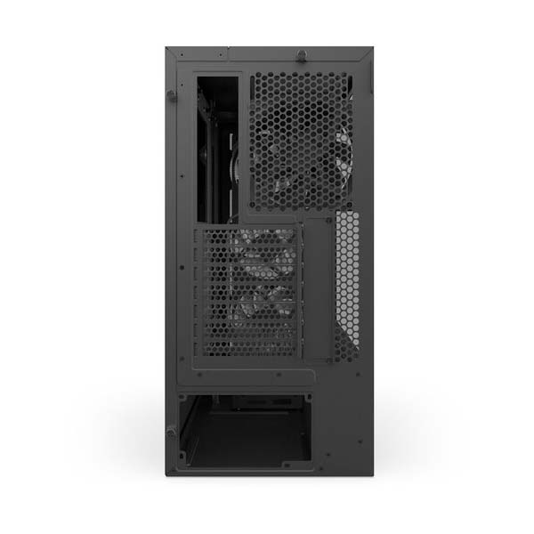 كيس NZXT H5 Flow RGB (موديل 2024) – ميد تاور مدمج ATX بمراوح RGB – أسود