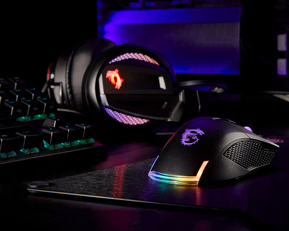 MSI Clutch model GM50 Up to 7,200 DPI RGB Wired Gaming Mouse
