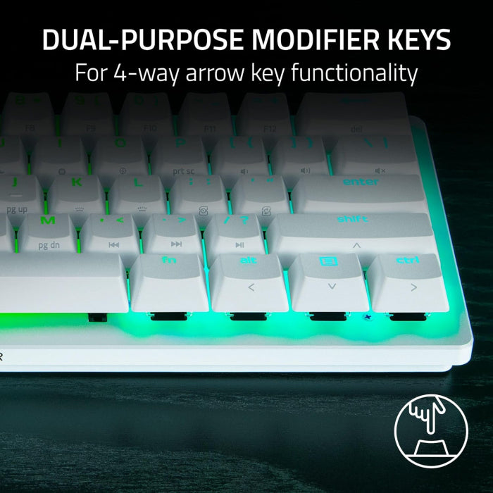 Razer Huntsman V3 Pro Mini 60% Analog Optical Esports Keyboard - White