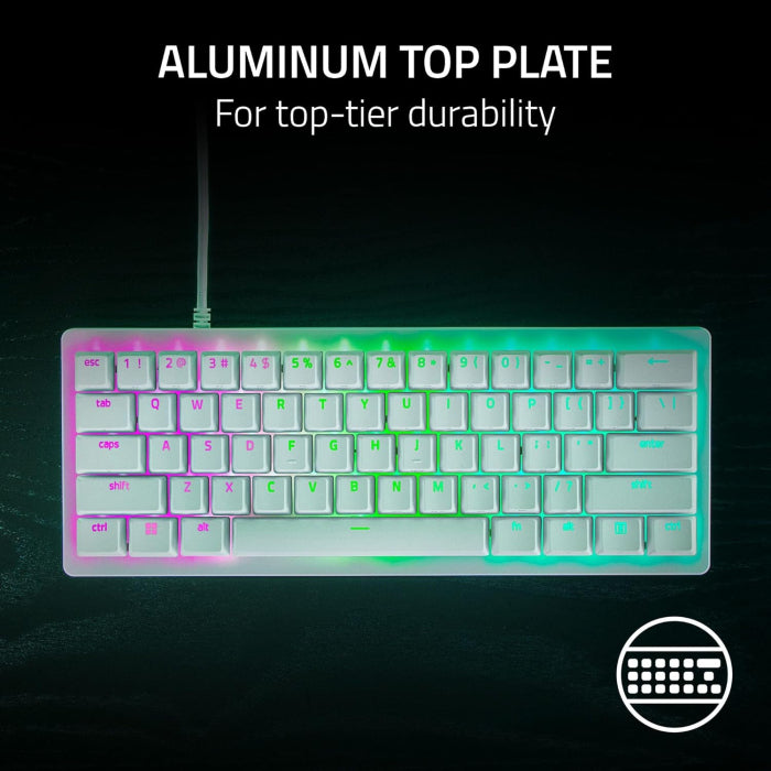 Razer Huntsman V3 Pro Mini 60% Analog Optical Esports Keyboard - White