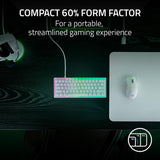 Razer Huntsman V3 Pro Mini 60% Analog Optical Esports Keyboard - White
