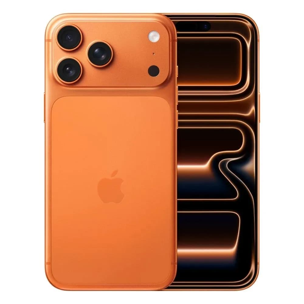 Apple iPhone 17 Pro Max 12GB RAM 6.9" - ESIM 256 Orange With RAVPower PD20W Wall Charger + USB C to USB C Cable BLACK