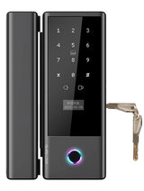 Glass Door Lock Model YG10S fit for Door thickness: 8-12mm(glass door),unlock by TTlock APP / Password / Fingerprint / card / key