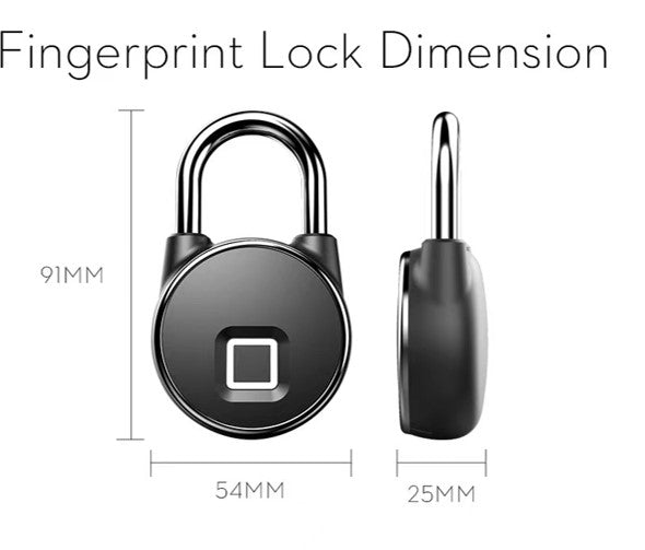 قفل خاص مصنوع من الألمنيوم والستينلس يعمل بالبصمة يوفر لك خصوصية تامة للحفاظ على ممتلكاتك الخاصة من العبث  موديل Y 1502
