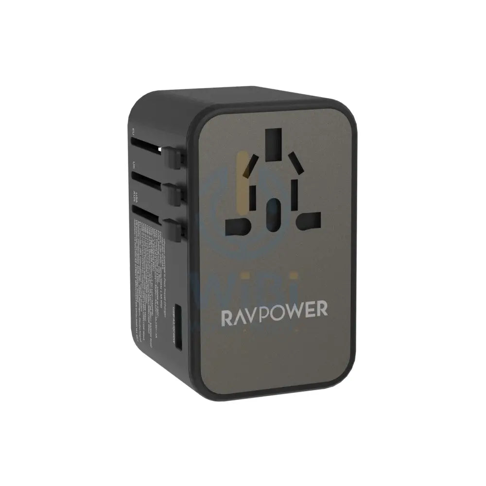 Ravpower PC1043 PD GaN 75W 4-Port Travel Charger Offline Global Black