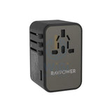Ravpower PC1043 PD GaN 75W 4-Port Travel Charger Offline Global Black