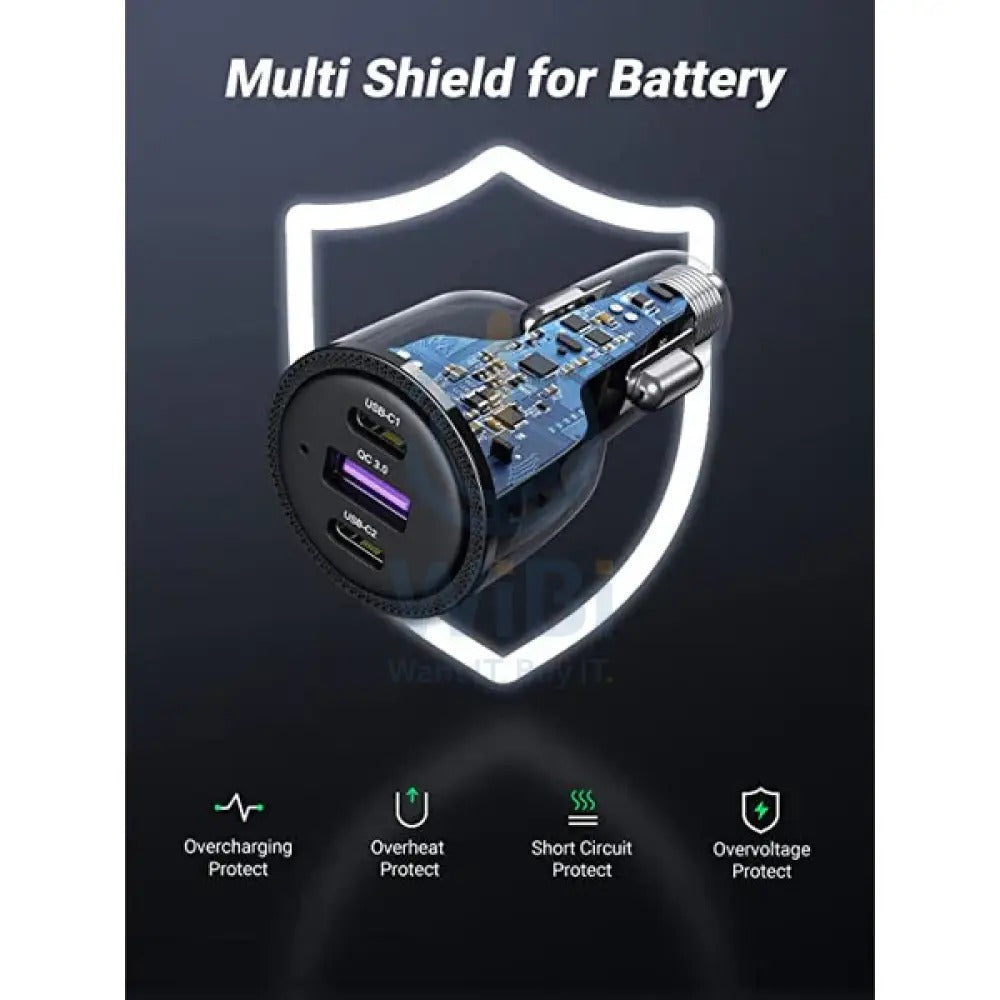 Ravpower RP-VC1011 - 100W 3-Port car charger gray global - RP-VC1011