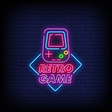 Gaming Neon Sign " Retro Game "