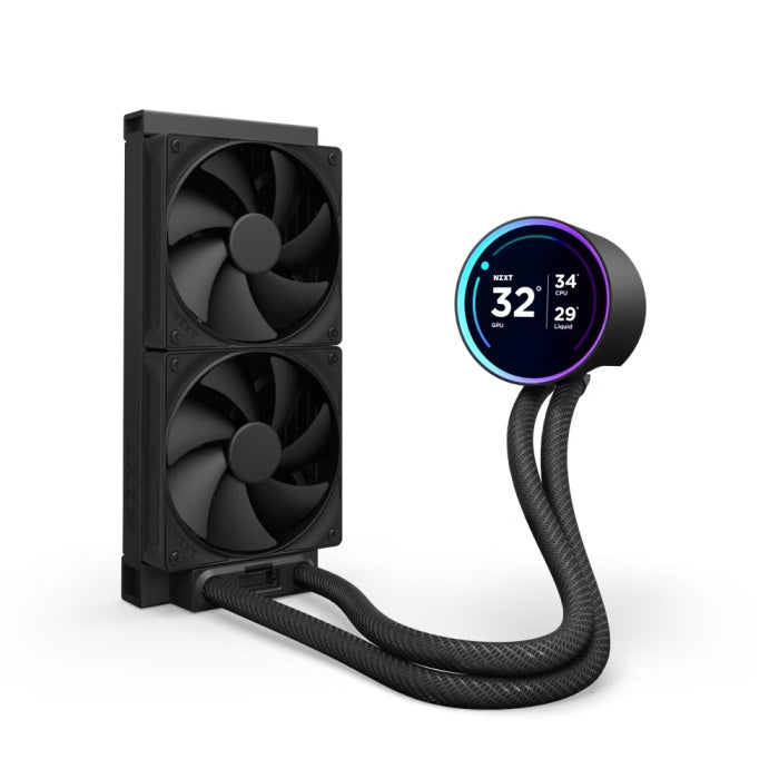 NZXT KRAKEN ELITE 240 - 240mm AIO Liquid Cooler with LCD Display - Black