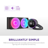 مبرد سائل NZXT Kraken Elite 240 RGB بحجم 240 ملم AIO مع شاشة IPS LCD مقاس 2.72 بوصة - أسود