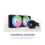 NZXT Kraken Elite 240 RGB 240mm AIO CPU Liquid Cooler With LCD Display - Black