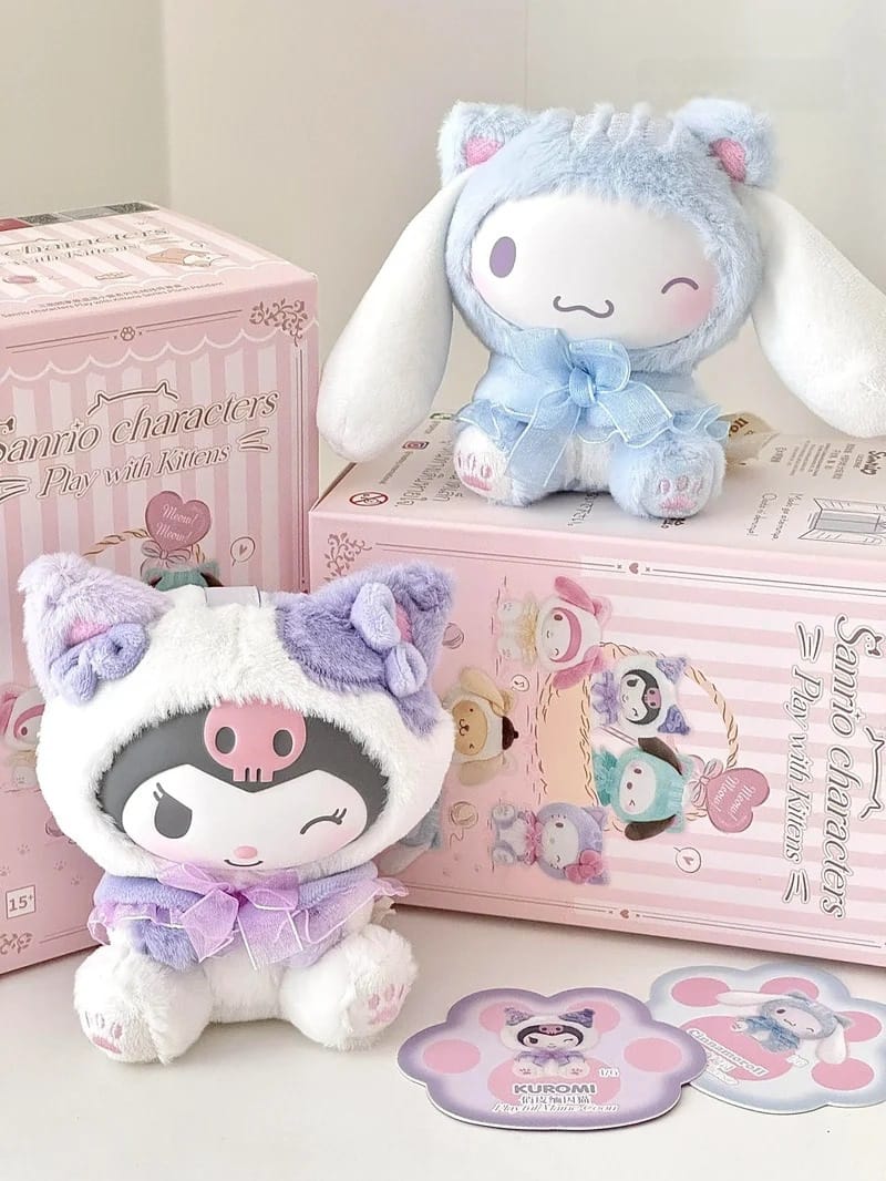 Sanrio characters Play with Kittens Series Plush Pendant (Blind Box) selling per piece - 2303512410106