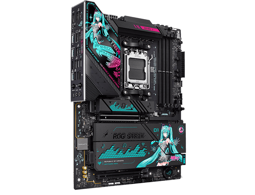 Hatsune Miku Edition Custom Gaming PC AMD Ryzen 7 9800X3D | RTX 5080 16GB | 64GB RAM DDR5 6400M ASUS ROG Full Theme Setup XG27ACMEG-G Monitor