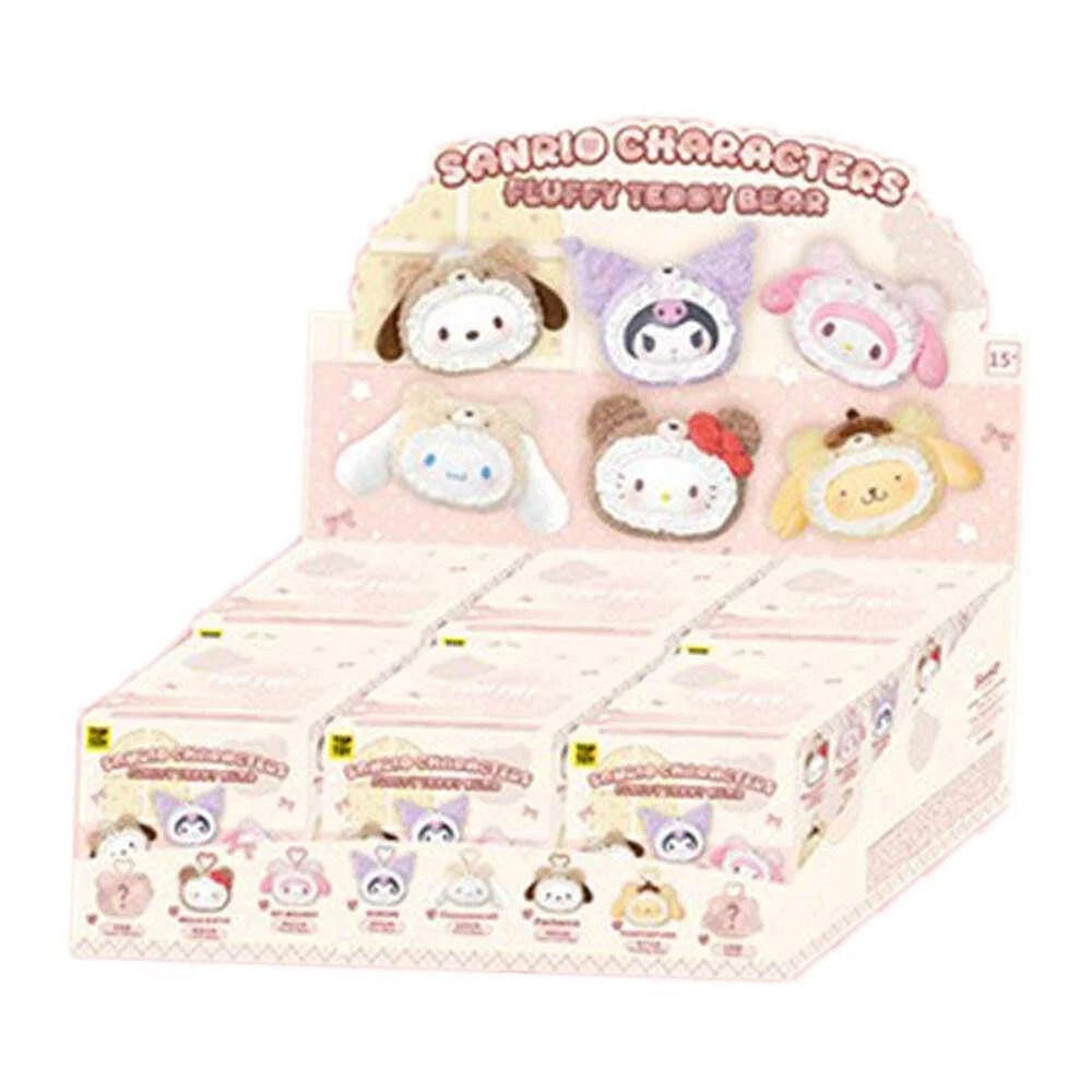 Sanrio characters Fluffy Teddy Bear Series Plush Pendant (Blind Box)
