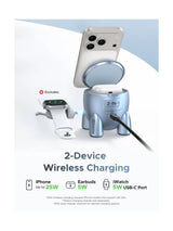 UGREEN 2-in-1 Magnetic Wireless Charger 25W QI2 - W713
