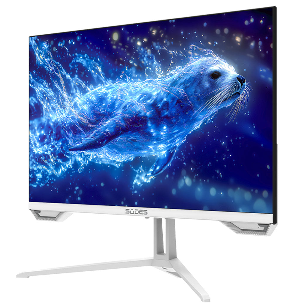 AULA F75MAX 75% Layout Ultimate White Blue Wireless Mechanical Keyboard With White Sades SL-Sealion Pro SA-F04F24W, 24" FHD 1920x1080, 144Hz, 1 ms, IPS, Flat Gaming Monitor & Logitech White Pro X Superlight 2 Gaming Mouse Special Bundle