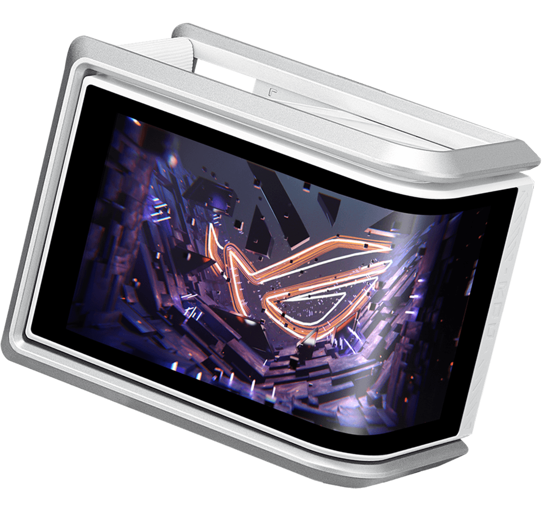 Asus ROG RYUO IV 360 ARGB CPU Liquid Cooler with 6.67" Curved 2K AMOLED Display - White