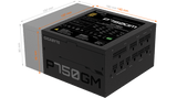 Gigabyte GP750GM Gold 750W Fully Modular Power Supply, Black