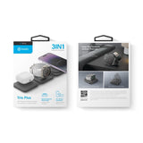 Energea BAZIC GOMAG TRIO PLUS, 3IN1 ELEVATED FOLDABLE MAGNETIC WIRELESS CHARGER 15W IPHONE/WATCH/AIRPODS - GREY